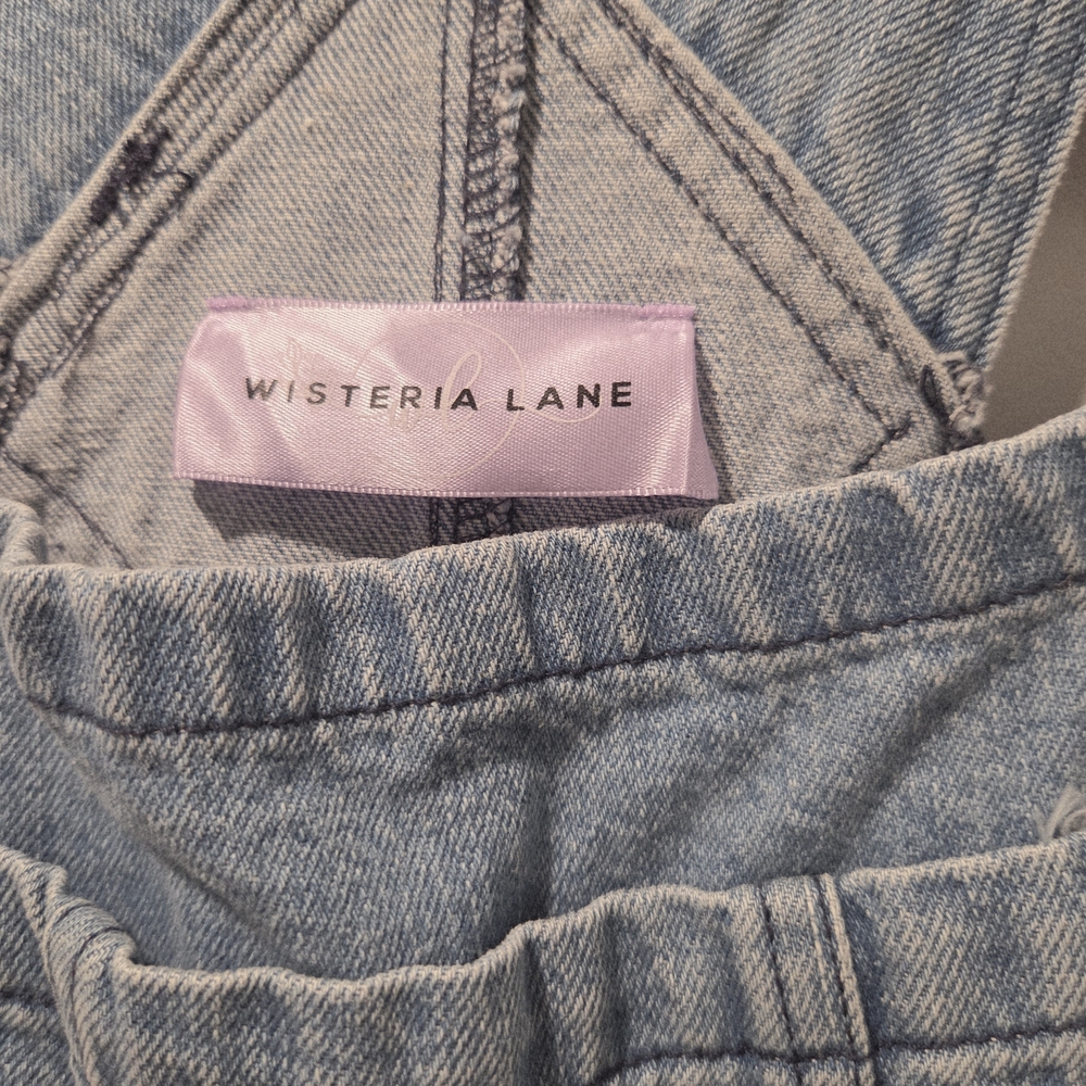 Wisteria Lane Women's Light Blue Denim Overalls